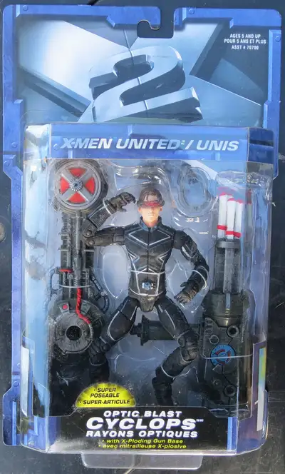 Cyclops X-Men 2 Movie Action Fig Optic Blast Toybiz 2003, View more