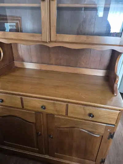 Solid wood hutch/china cabinet, View more