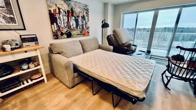 Divan-Lit / Sofa-Bed. Almost new. $1200. Negotiable. In Sherbrooke628637333960971217
