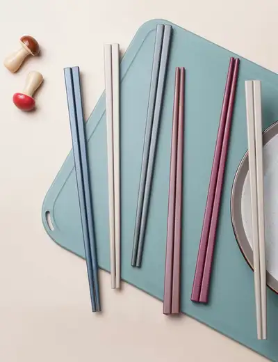 5 Pairs PPS Alloy Chopsticks - High-Heat Resistant & Anti-Mold, View more