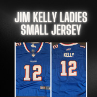 Jim Kelly Buffalo Bills Ladies Jersey Small.