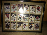 1988-89 NHL All-Star Esso Hockey Cards Framed