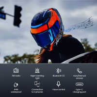 Brand New Motorcycle Smart Helmet Headsets