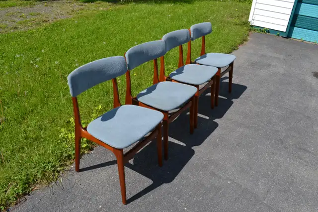mid century teak dining chairs in Chairs & Recliners in Kingston - Image 6