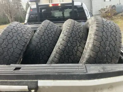 Used tires - 275 65 20 Goodyear Wranglers evenly worn. $200 obo
