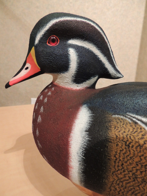 Canard sculpté par MICHEL LAMONTAGNE - Wood duck dans Art et objets de collection  à Longueuil/Rive Sud - Image 3