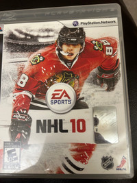 NHL 10 PS3 with case and manuals