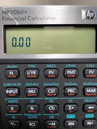 HP 10bII+ Financial Calculator, 12-Digit LCD