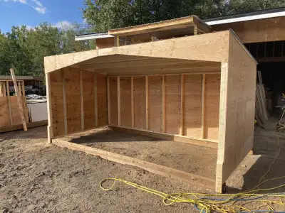 Shelters start at $895 All Plywood is premium 3/8 fir exterior grade (No spruce plywood) Roof is bui...