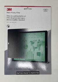 3M Black Privacy Filter for Apple iPad 10.2 | Air 3 | Pro10. 5