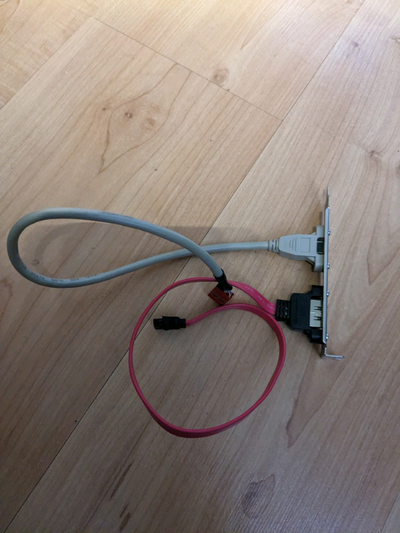 Firewire and sata motherboard external connector expansion (READ, View more