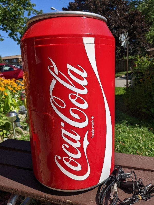 Coca Cola Coke mini fridge warmer cooler with AC & DC power cord Arts