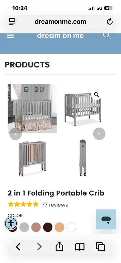 FOLDING BABY CRIB , View more