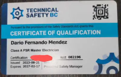 MASTER ELECTRICIAN, View more