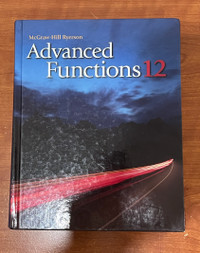 Advanced Functions 12 Textbook - McGraw-Hill Ryerson