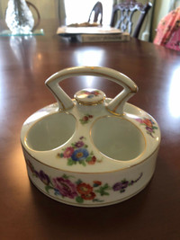 Antique Dresden Egg Holder/Warmer