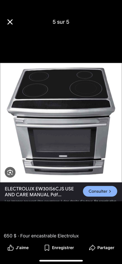 Poêle induction neuf et frigo neuf, View more