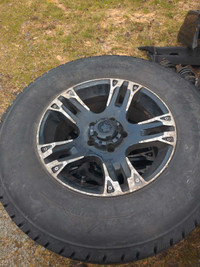 4-255"/75r17" Jeep Wrangler JK winter tires and rims