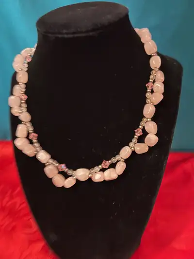 Rose Quartz Necklace, View more