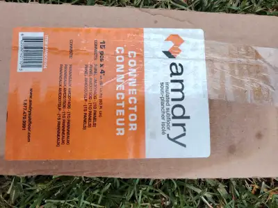 I'm offering a new, all in boxes - Amdry Insulated Subfloor Connector, designed with 15 pieces measu...