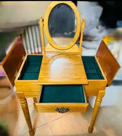 Wooden Jewelry Vanity, View more