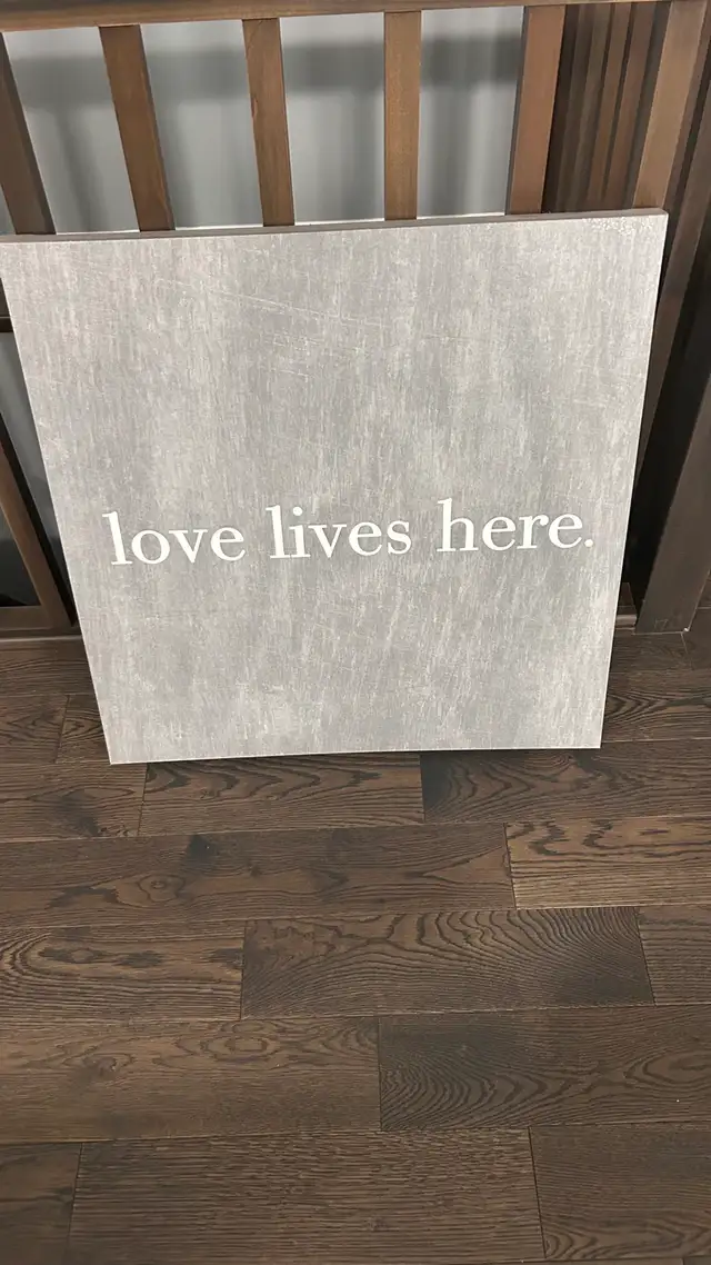 Decorative Wall Sign – “Love Lives Here”