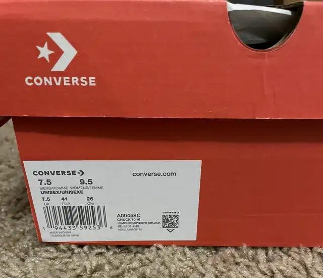 Converse Chuck Taylor High Top Sneakers Brand New in Box in Women's - Shoes in Edmonton - Image 3