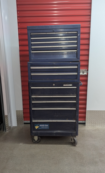 Rolling Tool Cabinet Fully Loaded Gray Tools Etc, View more