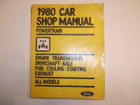 SERVICE MANUALS FOR 1980 FORD, LINCOLN, MERCURY VEHICLES