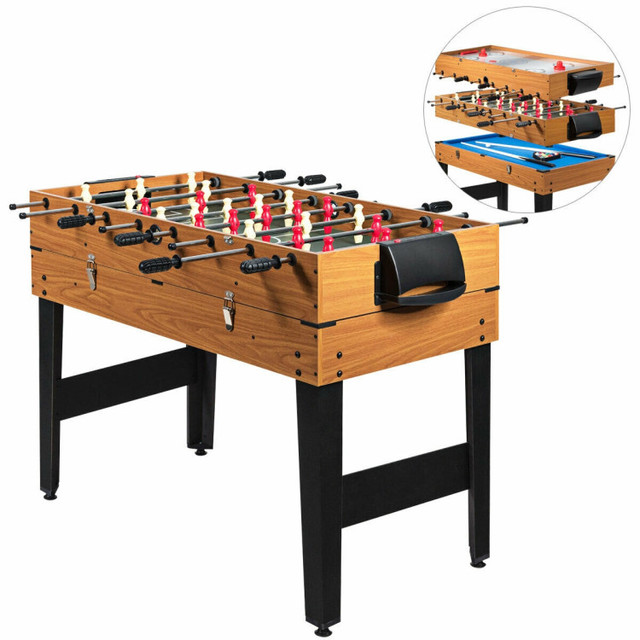 48 Inch 3-In-1 Multi Combo Game Table with Soccer for Game Rooms in Toys & Games in Kitchener / Waterloo - Image 2