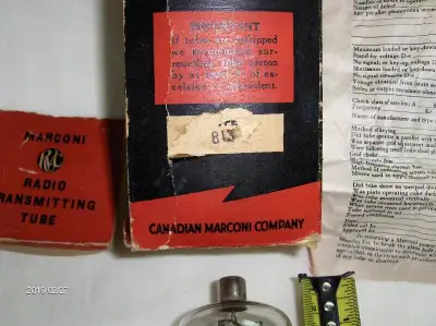 Canadian Marconi Radio Transmitting Tube 813 (Beam Power Tube) était très populaire auprès des opéra...