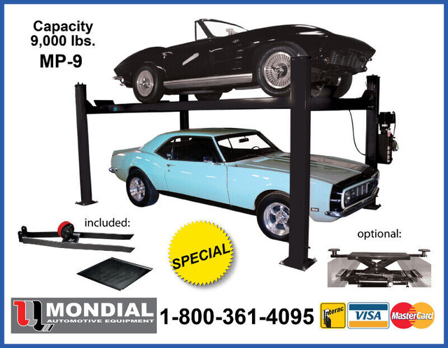 Hydraulic 4 Post Car Parking Lift 9000Lbs New Warranty QUALITY in Other in Saint John - Image 2
