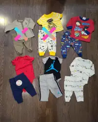 Baby Boy Clothes - onesies & pants (EUC)