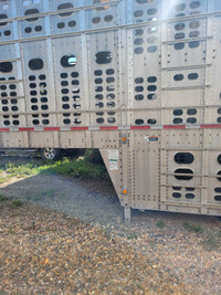 2009 tridam axle cattle/ hog trailer for sale 