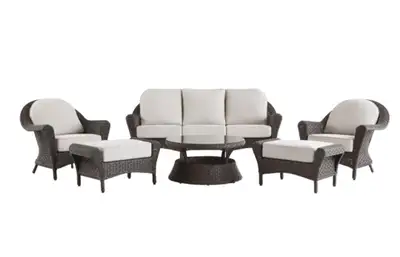 New In The Box CANVAS Summerhill Outdoor Patio Conversation set, View more