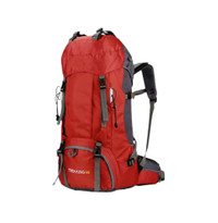 Travel Backpack-Waterproof-Red-Hiking Backpack-60L-Brand New
