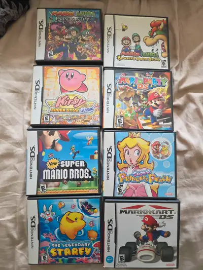 some ds games, pokemon, mario, metroid, View more