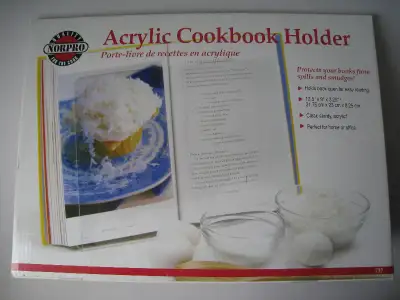 Acrylic Cookbook Holder, View more