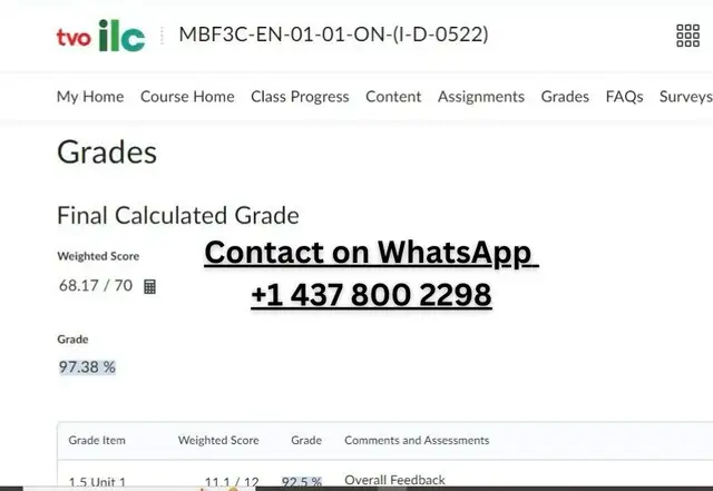 ILC/TVO All Courses and Assignments help available63735896164353122