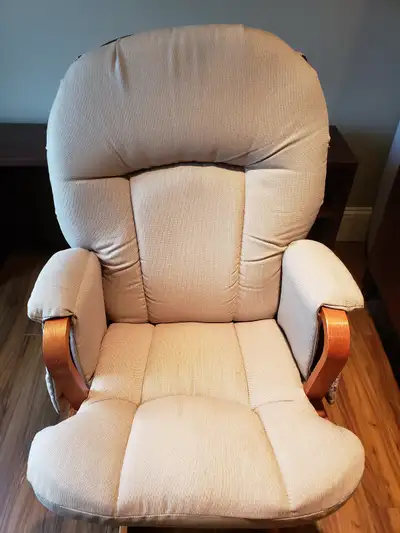 Rocking chair not just for nursing with foot stool, View more