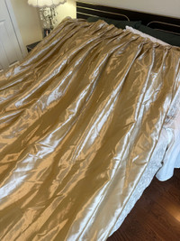 Stunning Custom Gold Drapes/Curtains - 3 Panels 46.5" by 107"