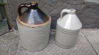 vintage whiskey jugs have 2 see description for pricing sizing