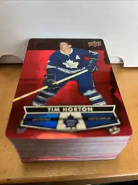 2021-22 Tim Hortons Hockey RED DIE CUT set complet, 50 cartes