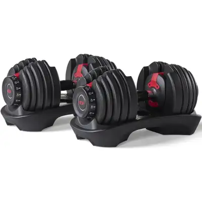 Bowflex Dumbbells with Stand Included.  Perfect Condition!, View more