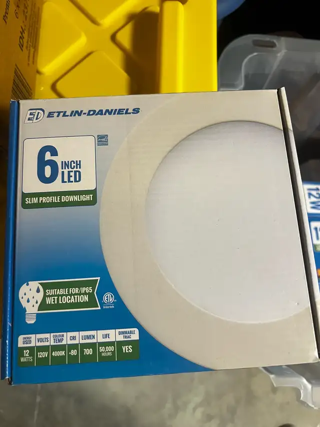 6” LED pot lights NEW 8 pc.  in Indoor Lighting & Fans in Windsor Region - Image 2