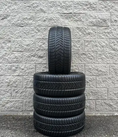Winter / Snow Pirelli Scorpion Winter N0 Rated Tires. 2x 235 55 19 & 2x 255 50 19 (98%). Fits: Porsc...