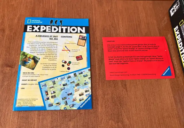 Ravensburger National Geographic Expedition Board Game, Complete62863283990401123