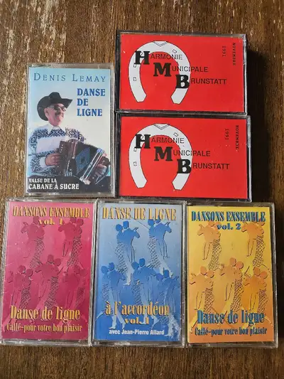 6 cassettes audio Danse de Ligne et harmonie, View more