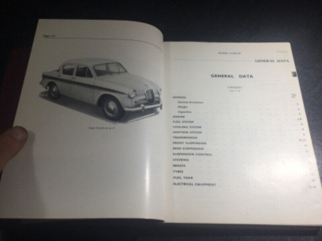 1956-1959 Singer Gazelle Workshop Manual Saloon and Convertible in Non-fiction in Parksville / Qualicum Beach - Image 3