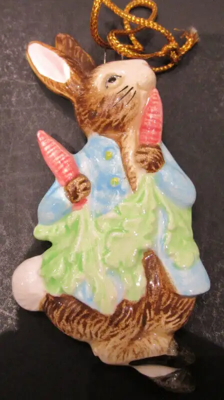 4 SCHMID BEATRIX POTTER HANGING ORNAMENTS, MINT CONDITION63240675773441121